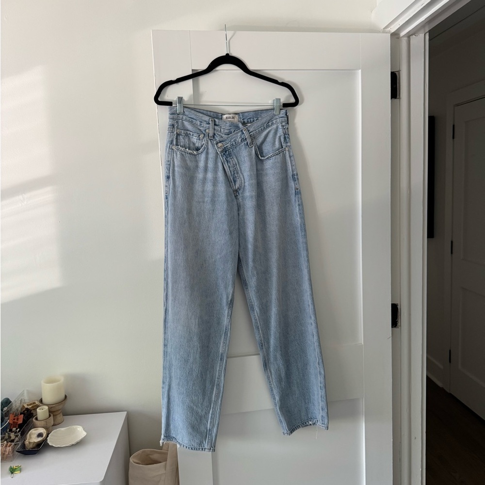 Agolde High Rise Light Wash Jeans